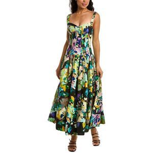 NICHOLAS | Dresses | Nicholas Makenna Linen Midi Dress | Poshmark